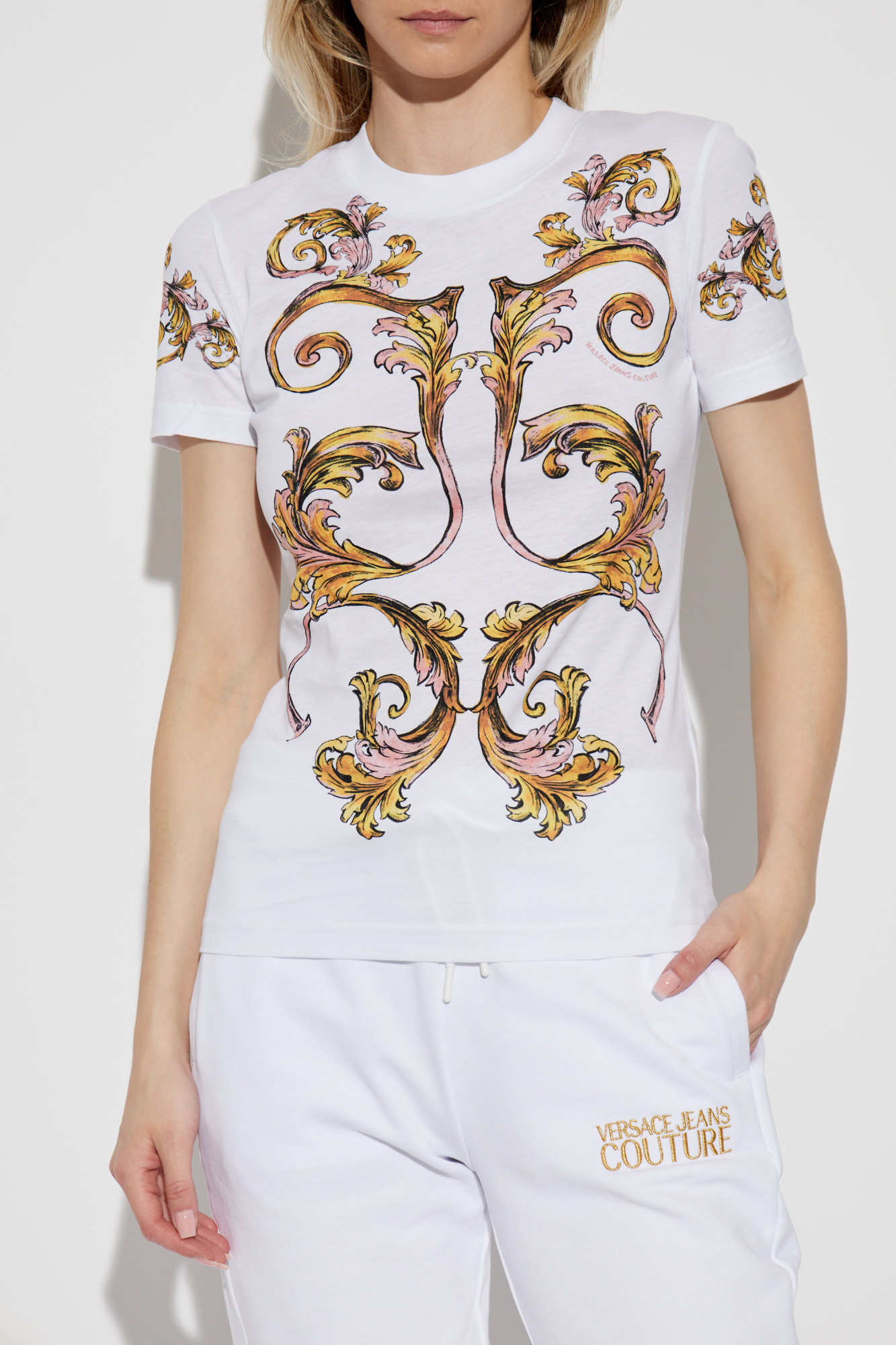 Versace Multicolor Polyester Blend Top - Women's Fashion